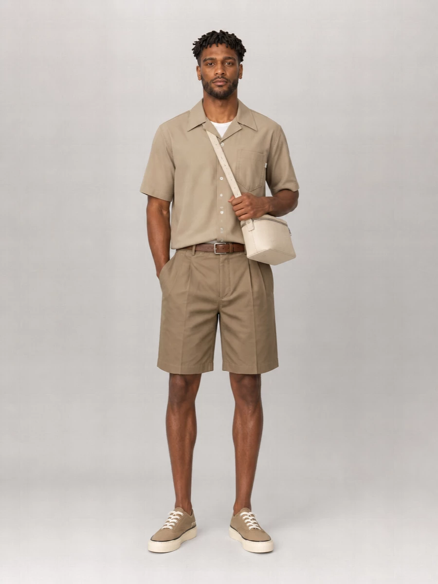 Ami Paris Cotton Oversized Short-Sleeve Shirt