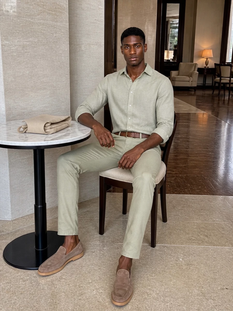 Jacob cohen sage trousers tods suede loafers