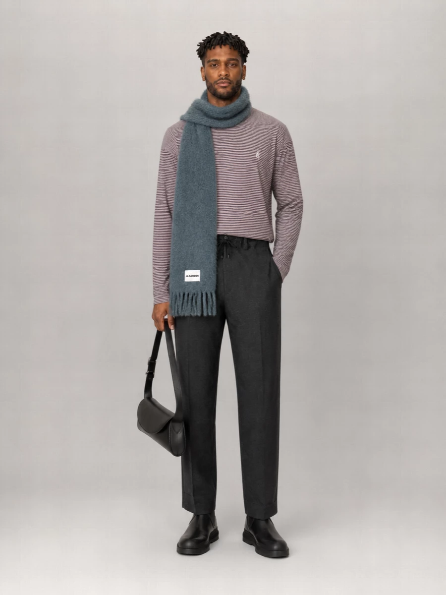 Jil Sander Striped Relaxed-Fit Long-Sleeve T-Shirt
