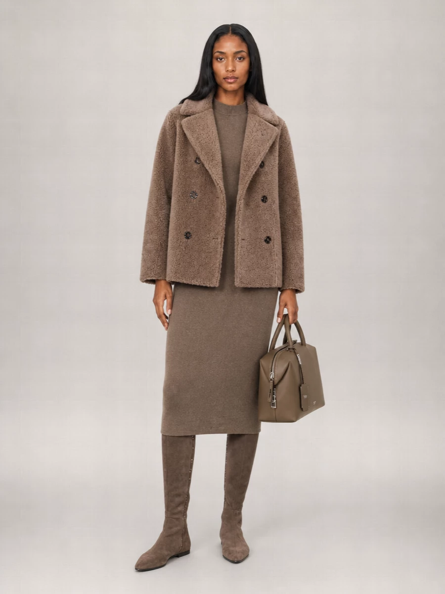 Max Mara Calf Leather Tote Bag