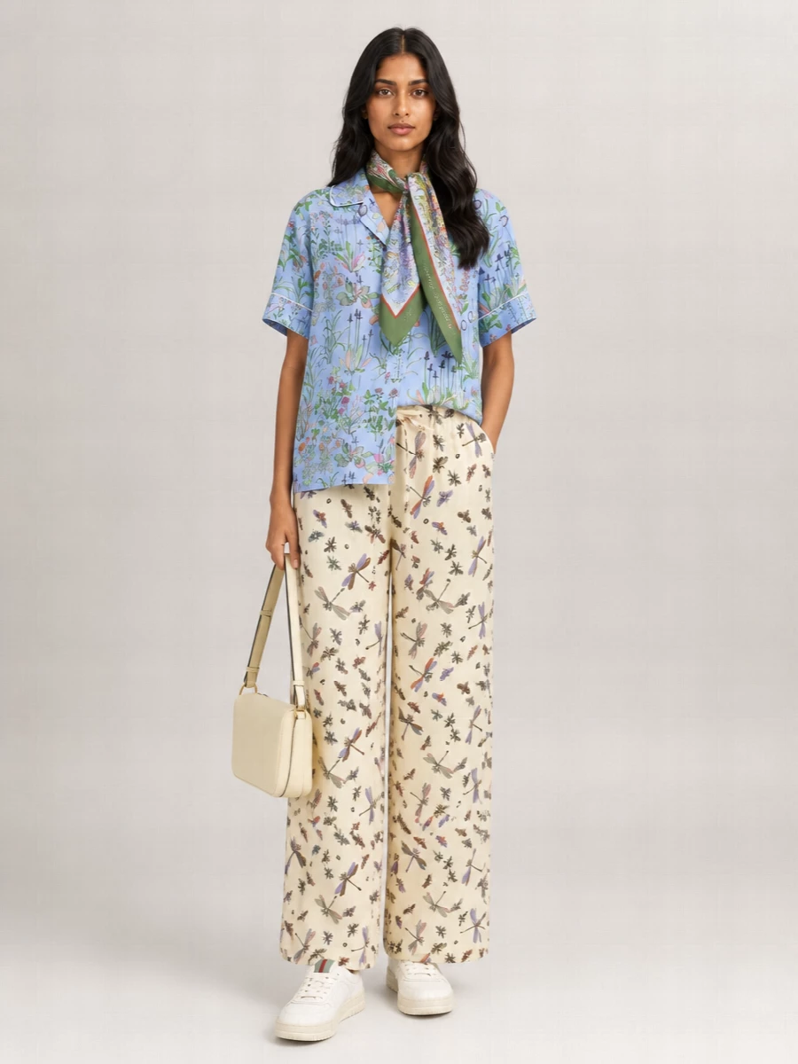 Gucci Silk Printed Pyjama Bottoms