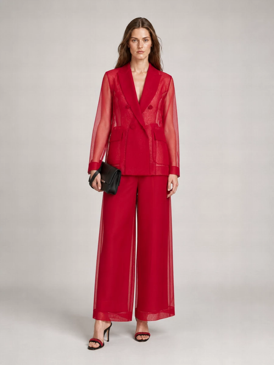 Max Mara Silk Double-Breasted Blazer