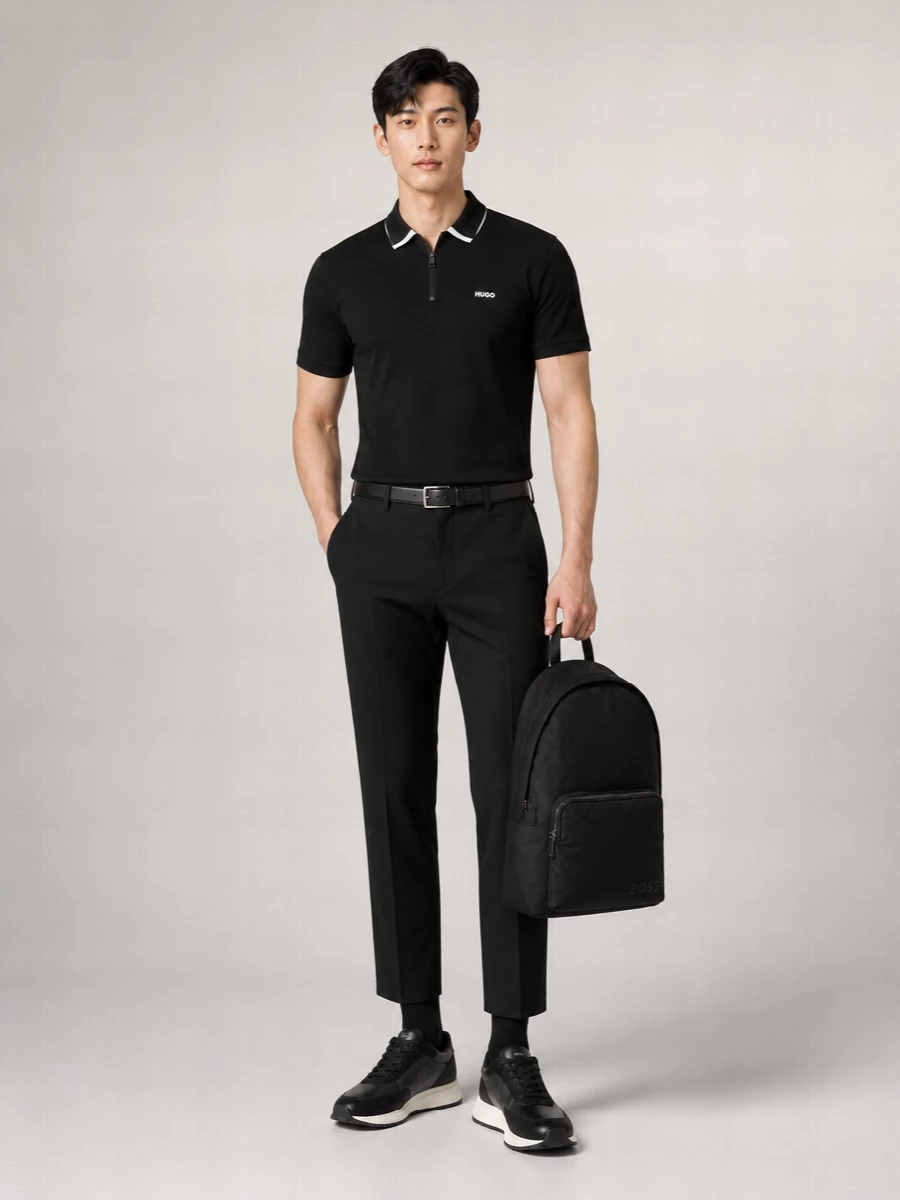 Boss Cotton Short-Sleeve Polo Shirt