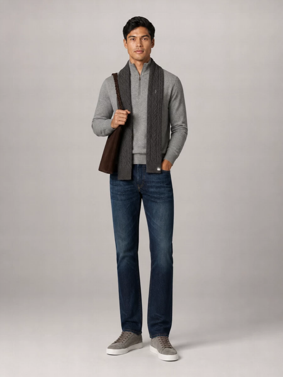 Ralph Lauren Wool Half Zip Sweater