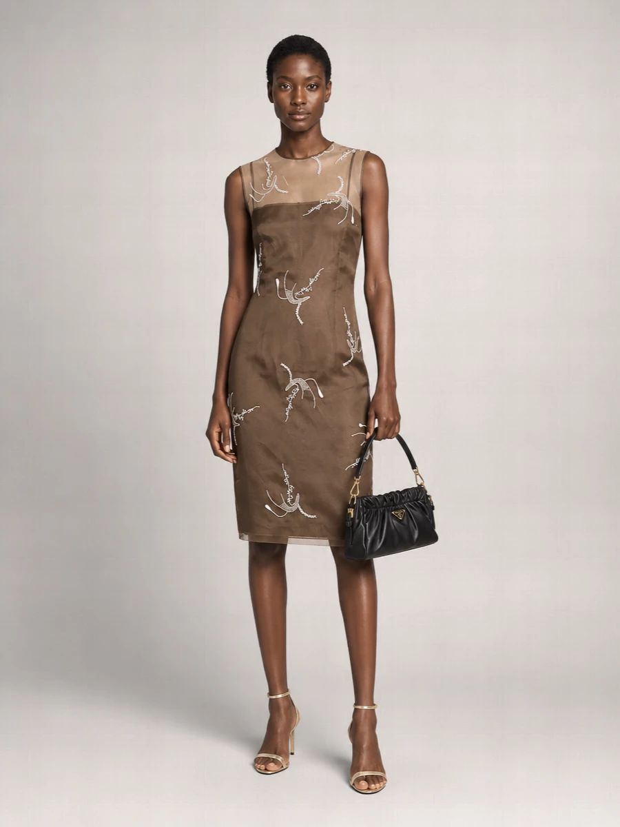 Prada Silk Knee-Length Dress