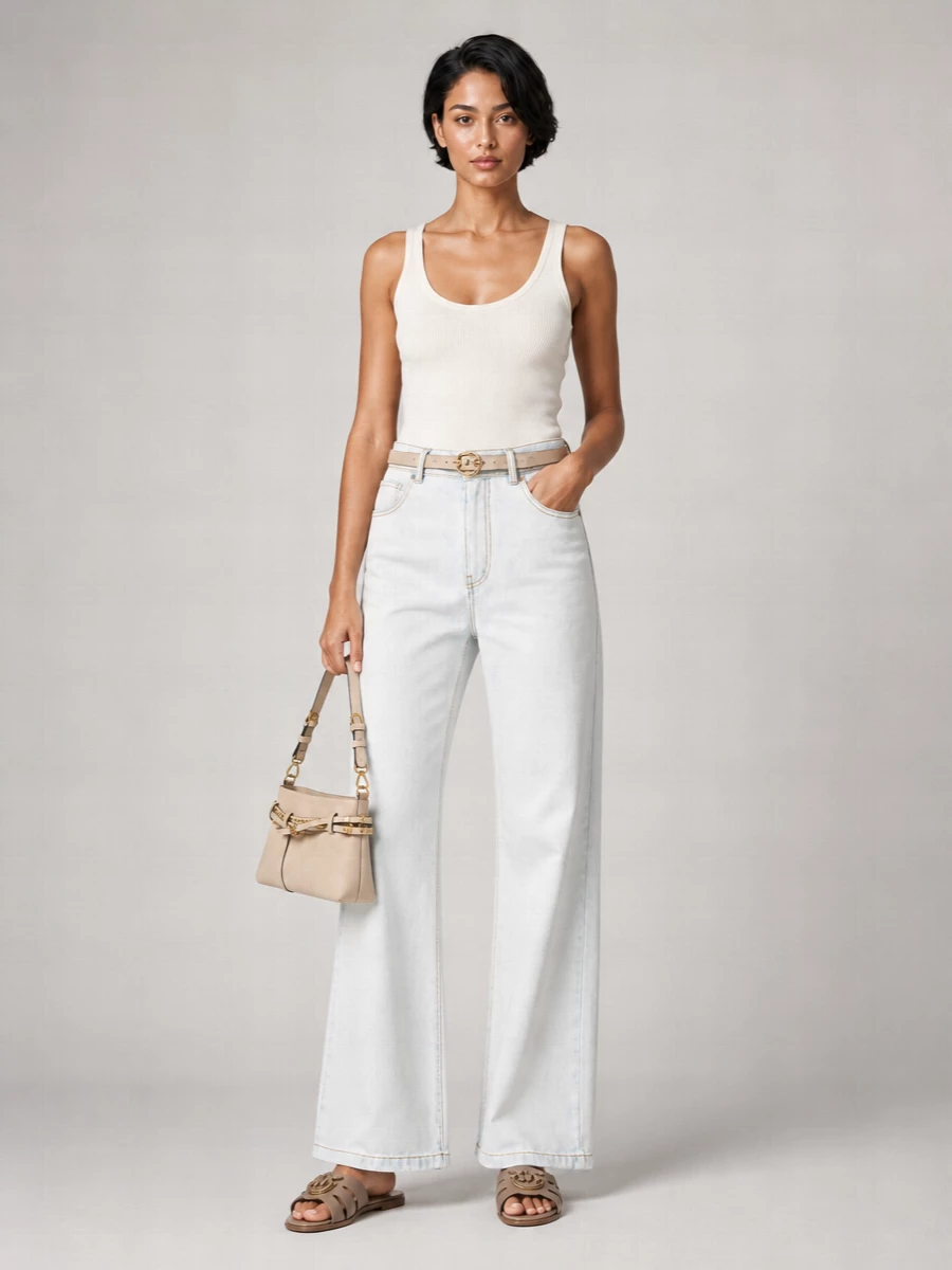 Pinko Leather Logo-Buckle Belt