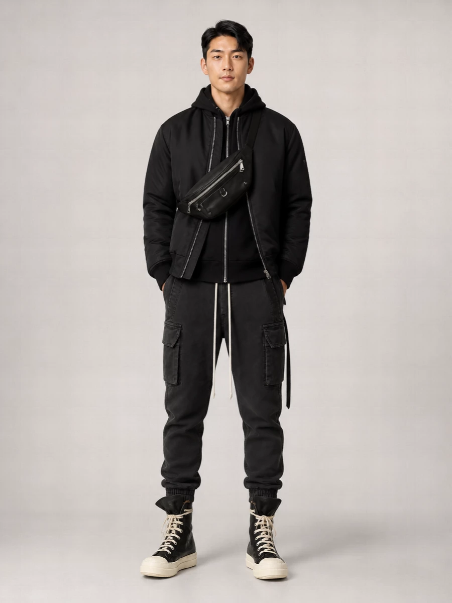 Rick Owens Leather Belt Bag