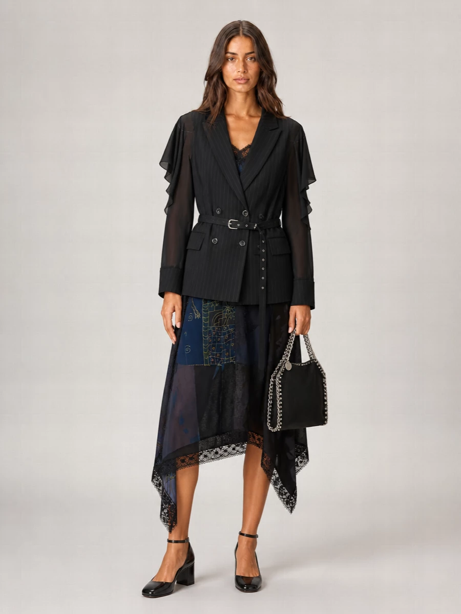 Marine Serre Silk Midi Dress