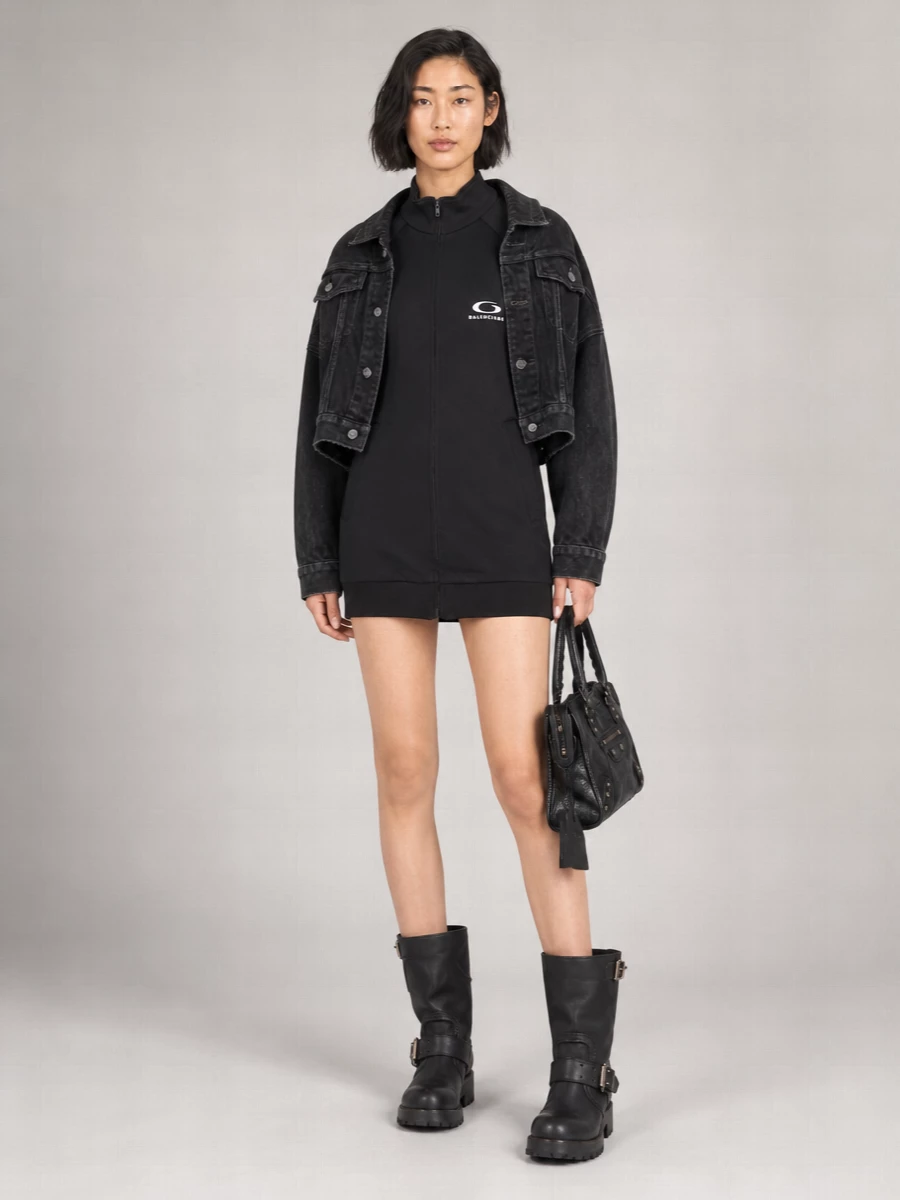 Balenciaga Denim Wrap Jacket