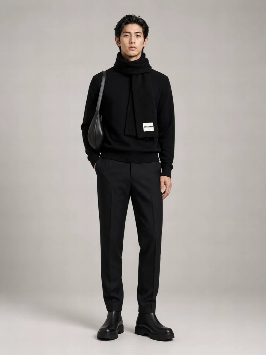 Jil Sander Wool Straight-Leg Trousers