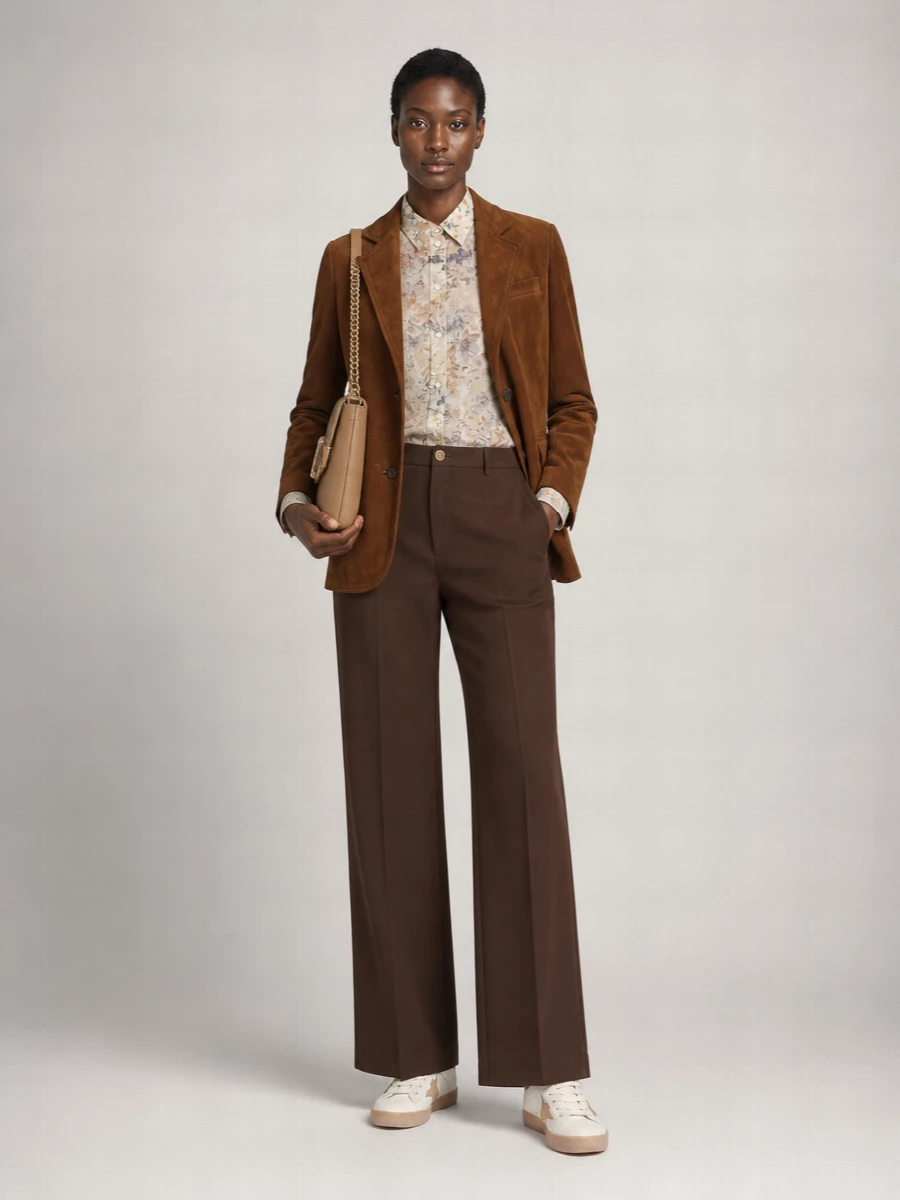 Golden Goose Leather Single-Breasted Suit Jacket