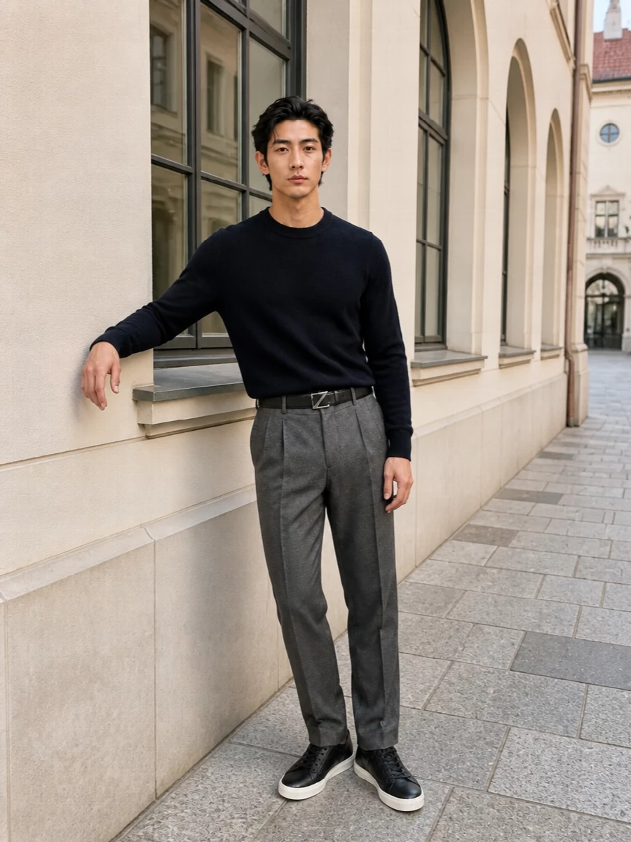 Golden goose trousers navy knit armani briefcase