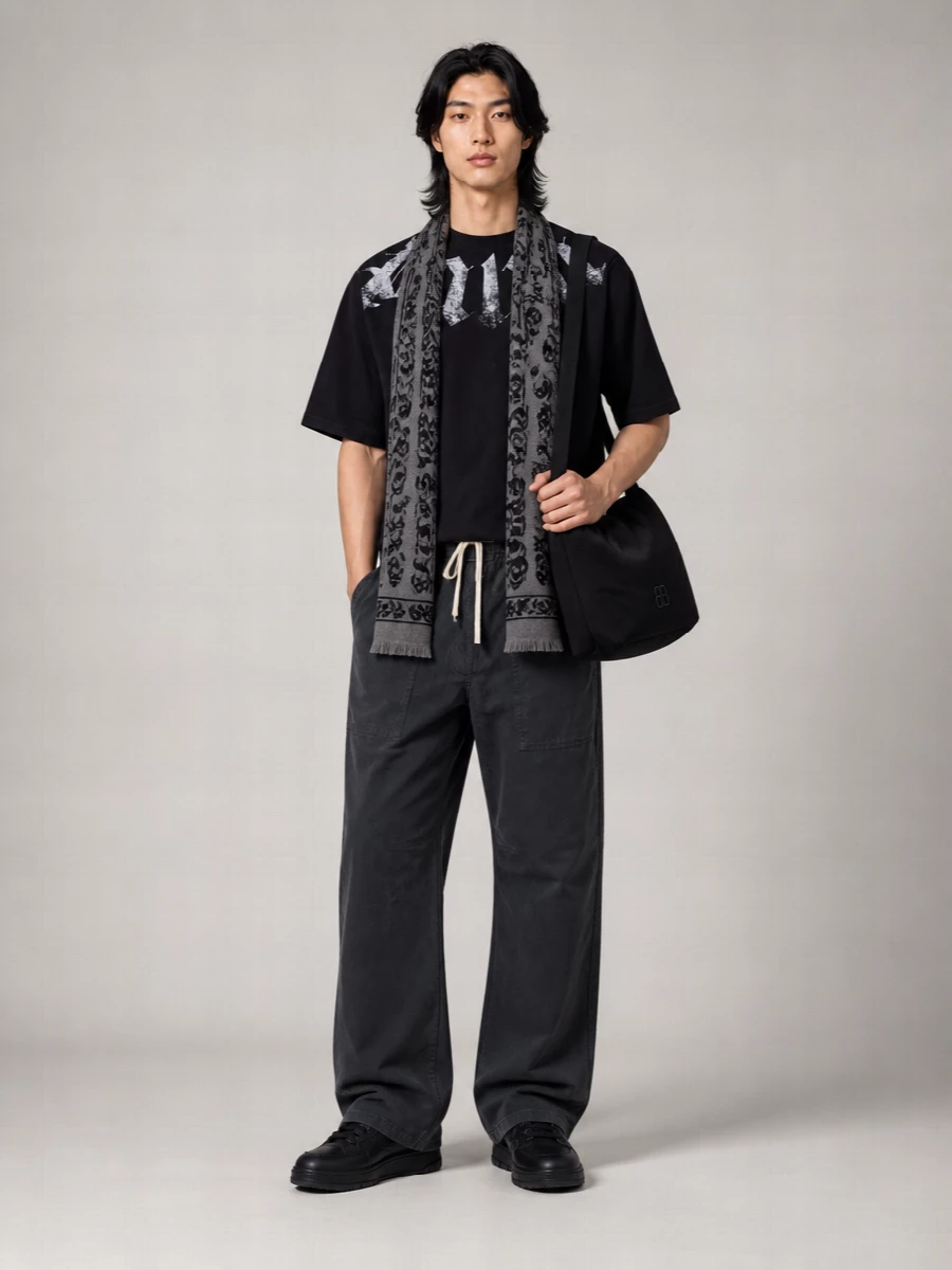 Alexander Mcqueen Embroidered Silk Blend Scarf