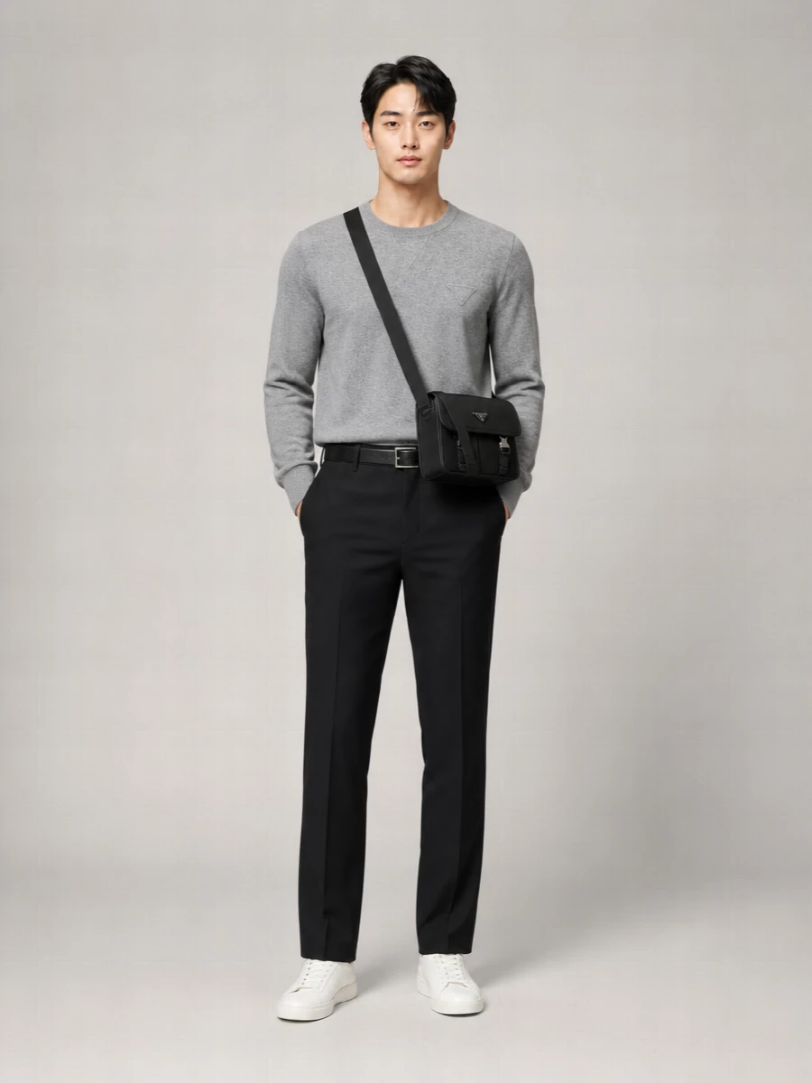 Prada Ribbed Cashmere Crew-Neck Jumper