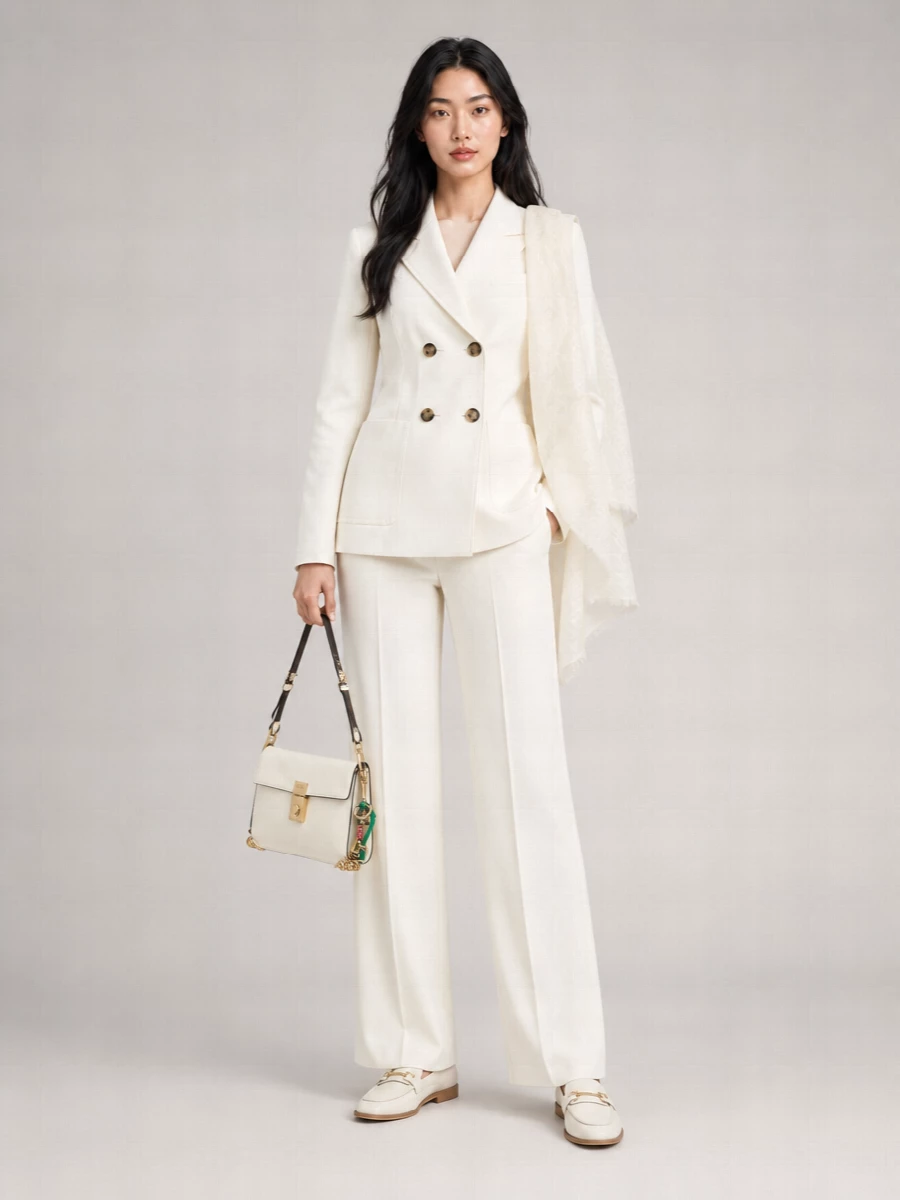 Ami Paris Ivory Blazer