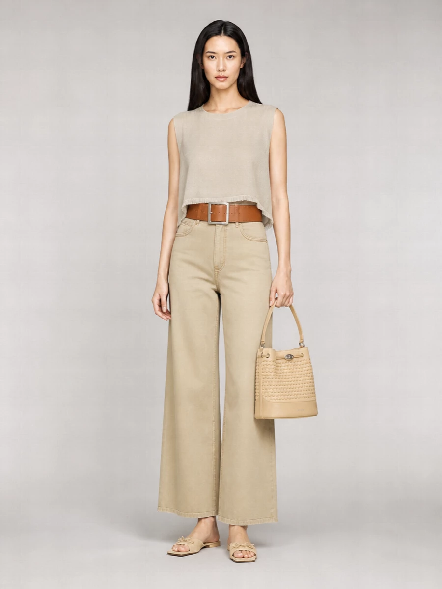 S Max Mara Cotton Denim Trousers