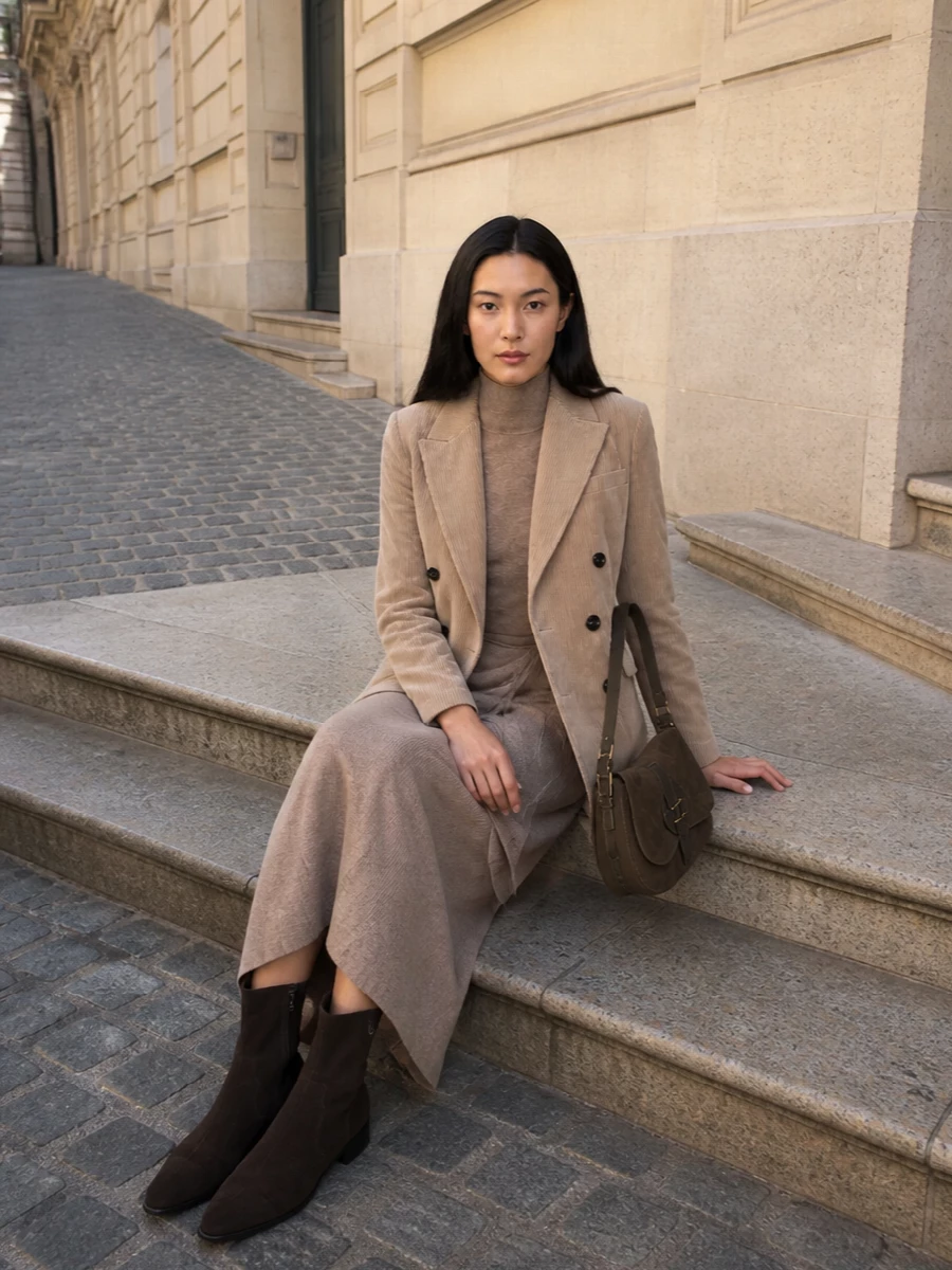 Max mara knit dress circolo blazer outfit