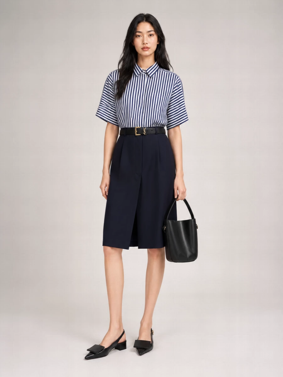 Sacai Cotton Poplin Mini Dress