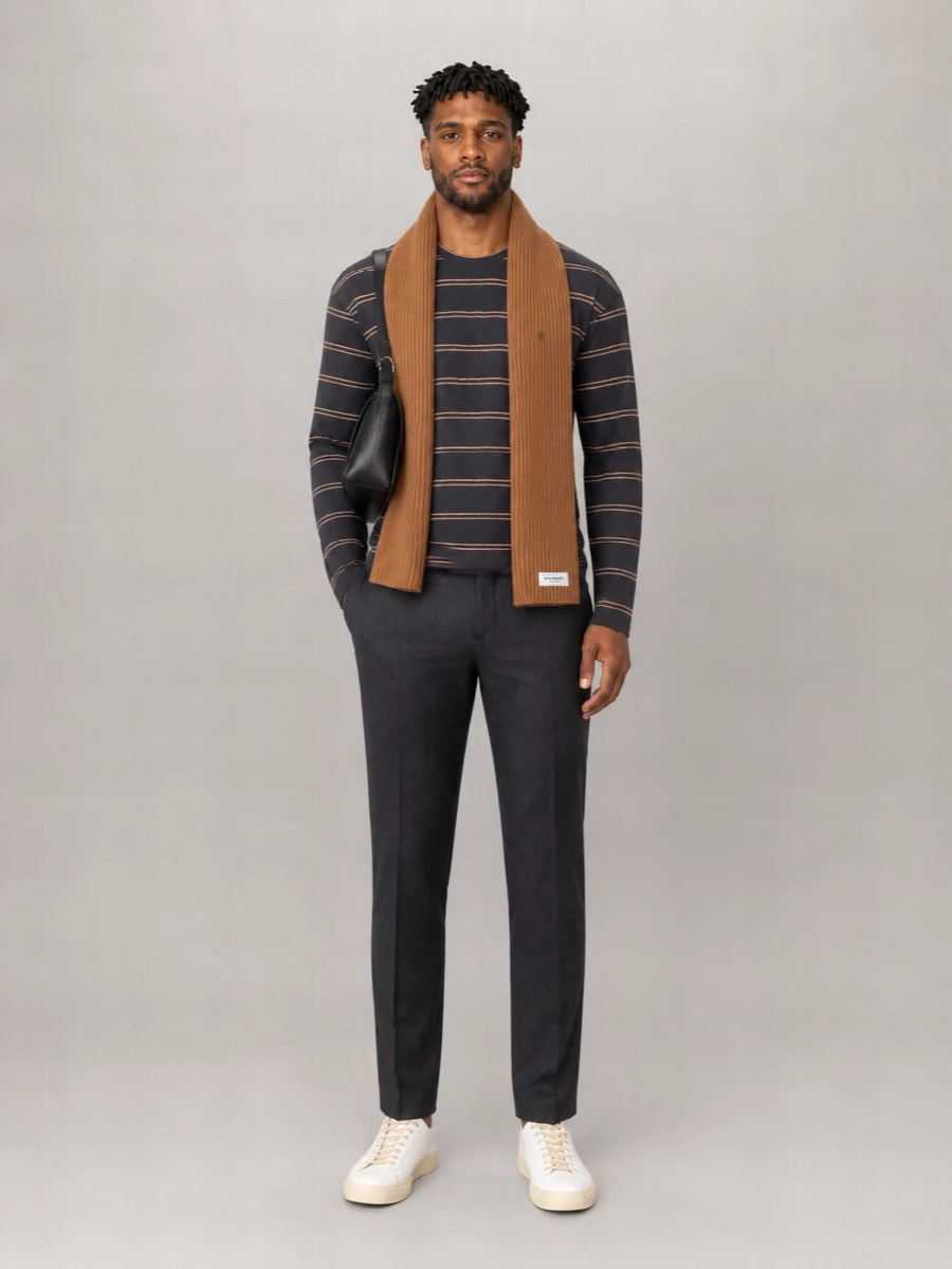 Jil Sander Striped Cotton Long-Sleeve T-Shirt