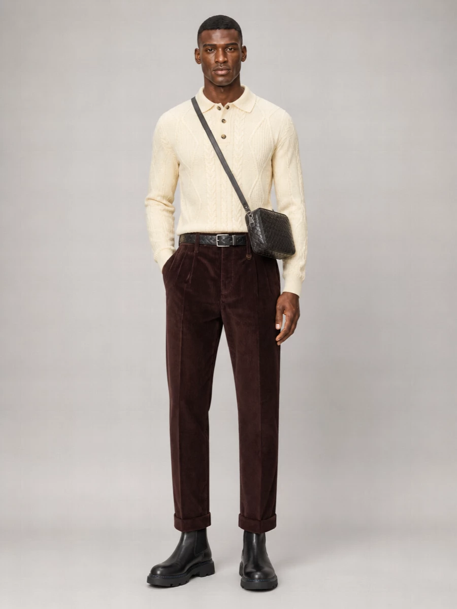 Burberry Alpaca Blend Cable Knit Sweater