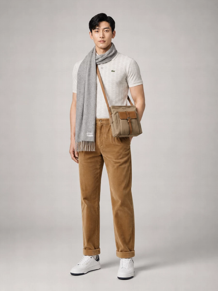 Lacoste Jacquard Monogram Polo Shirt