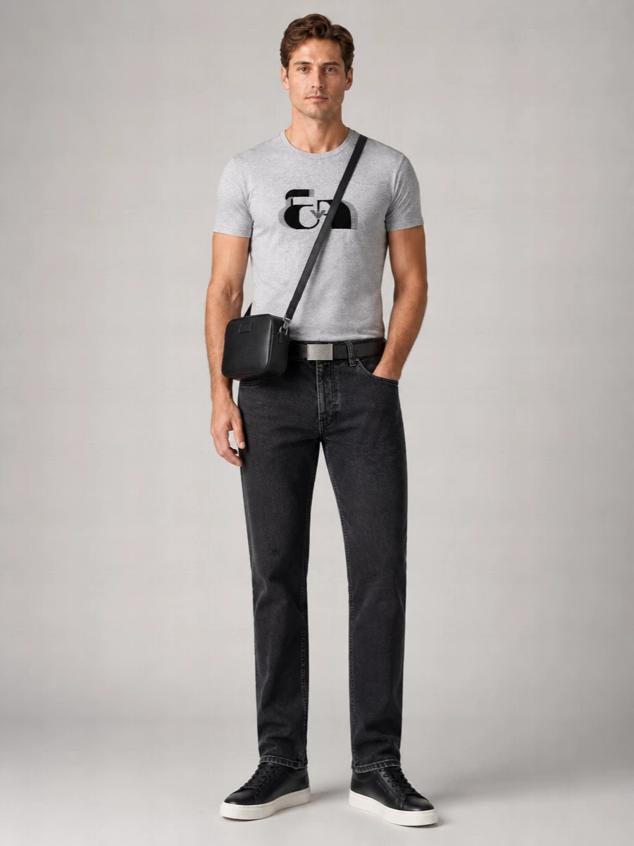 Emporio Armani Printed Cotton Short-Sleeve T-Shirt