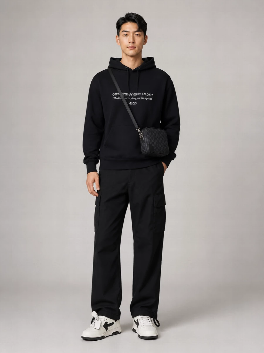 Gucci Printed Canvas Small Crossbody Bag