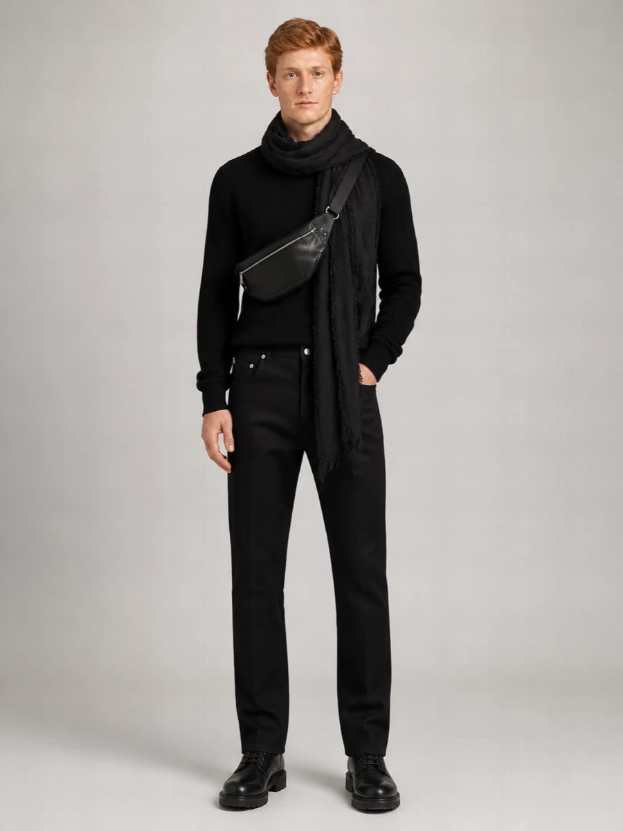 Rick Owens High-Rise Straight-Leg Jeans