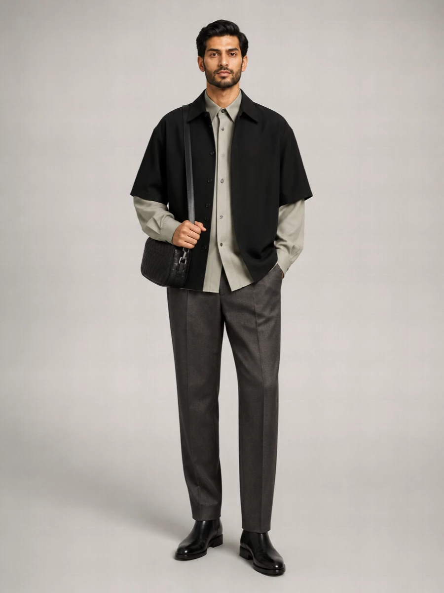 Bottega Veneta Wool Regular-Fit Shirt Jacket