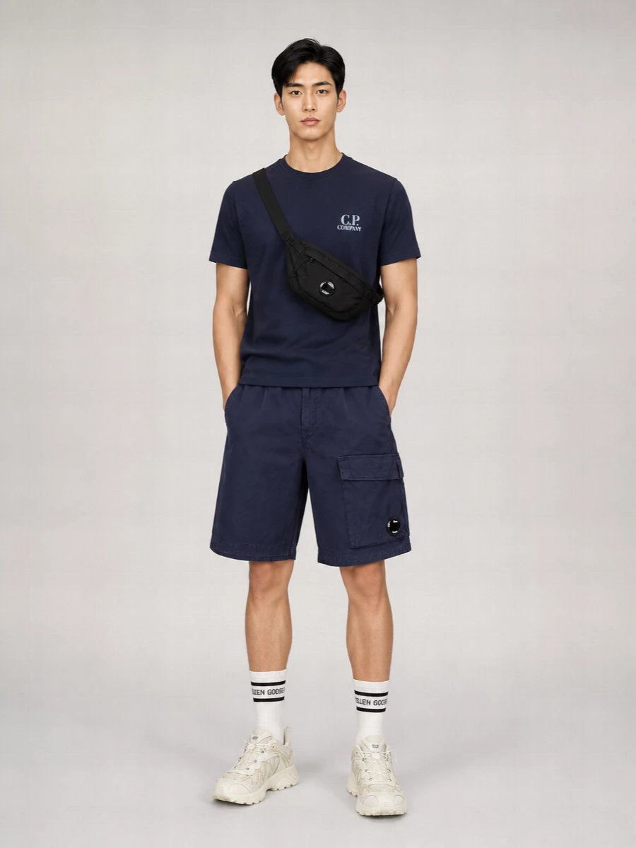 C.p. Company Cotton Cargo Shorts