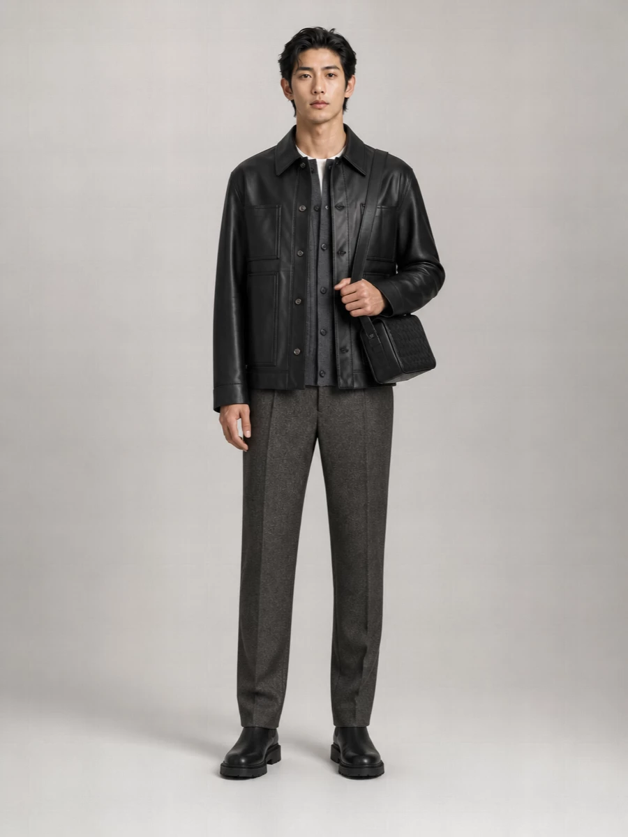 Bottega Veneta Leather Jacket