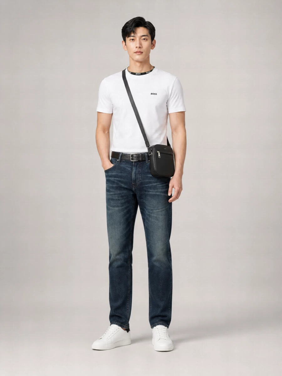 Boss Cotton Relaxed-Fit Short-Sleeve T-Shirt