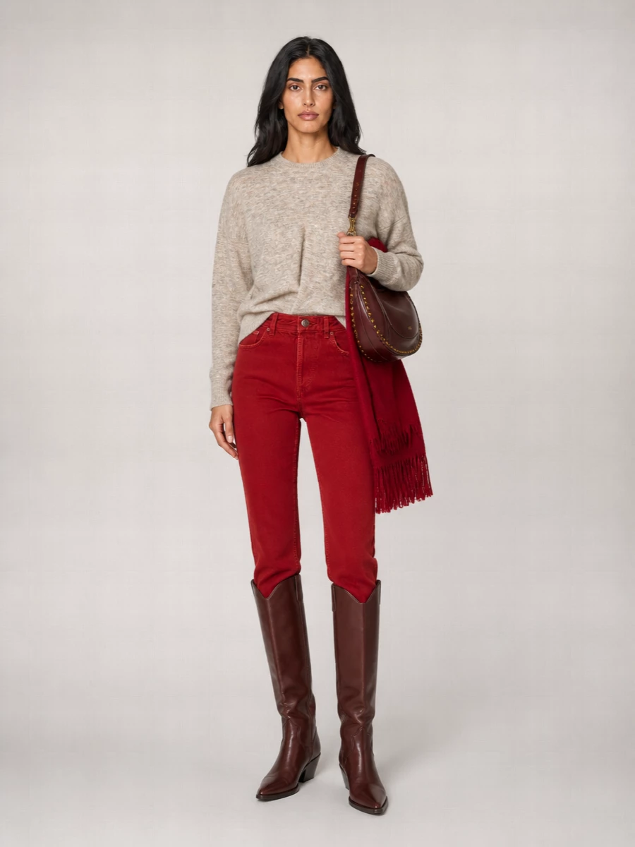 Isabel Marant cropped straight-leg jeans