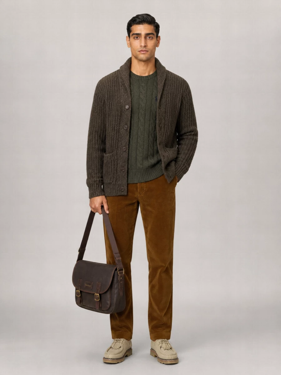 Barbour Leather Shoulder Bag