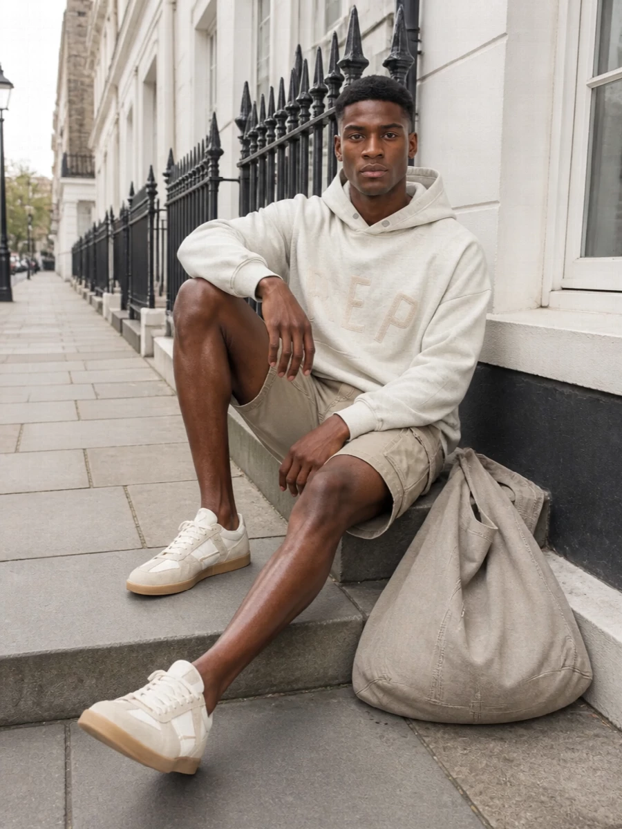 Represent hoodie cargo shorts german trainers