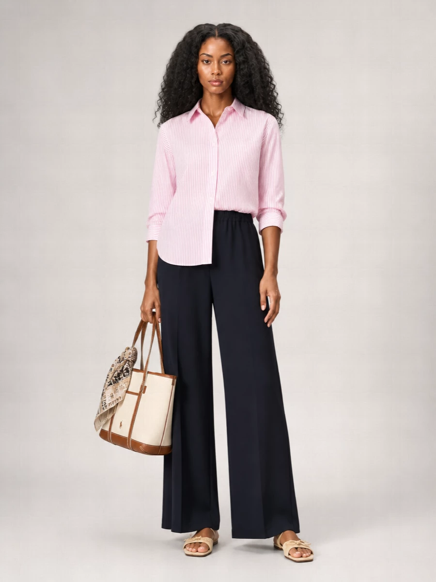 Weekend Max Mara Striped Relaxed-Fit Cotton Shirt