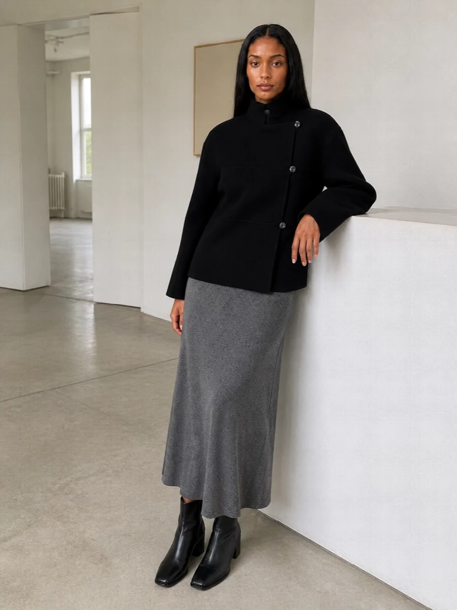 Rohe jacket jil sander knit dress boots