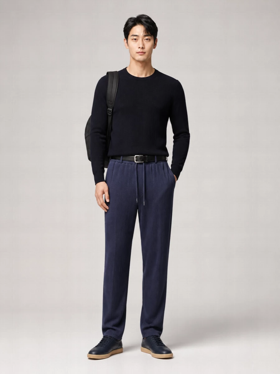 Giorgio Armani Cashmere Loose Fit Trousers