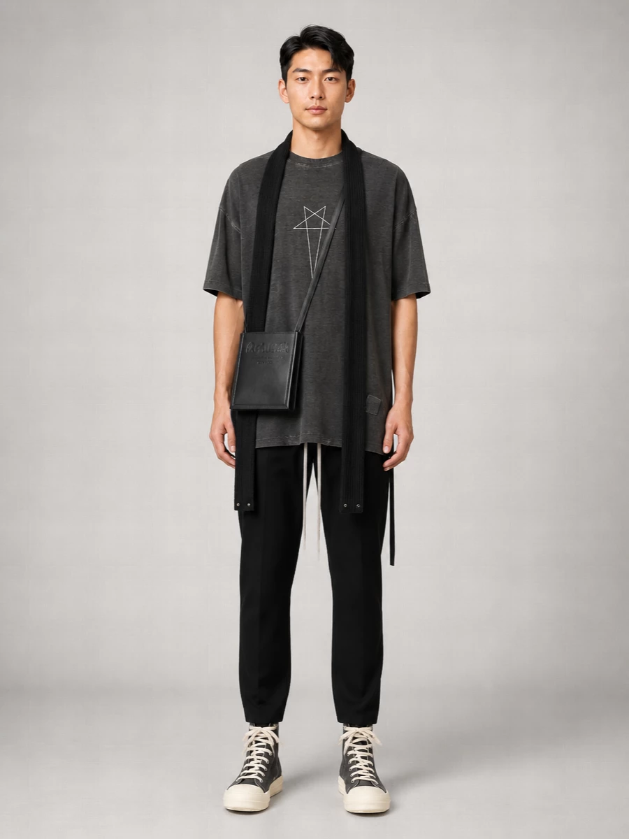 Rick Owens Drkshdw Cotton Oversized Printed T-Shirt