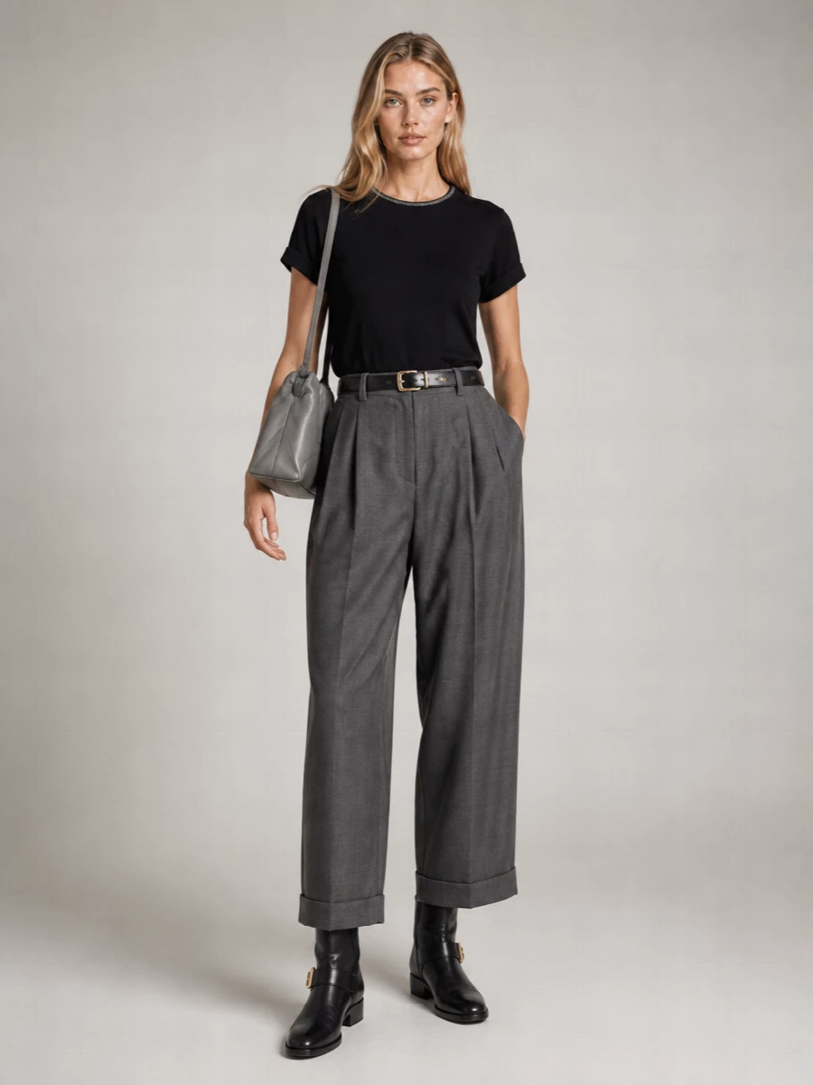 Brunello Cucinelli Crew Neck T Shirt Pendant