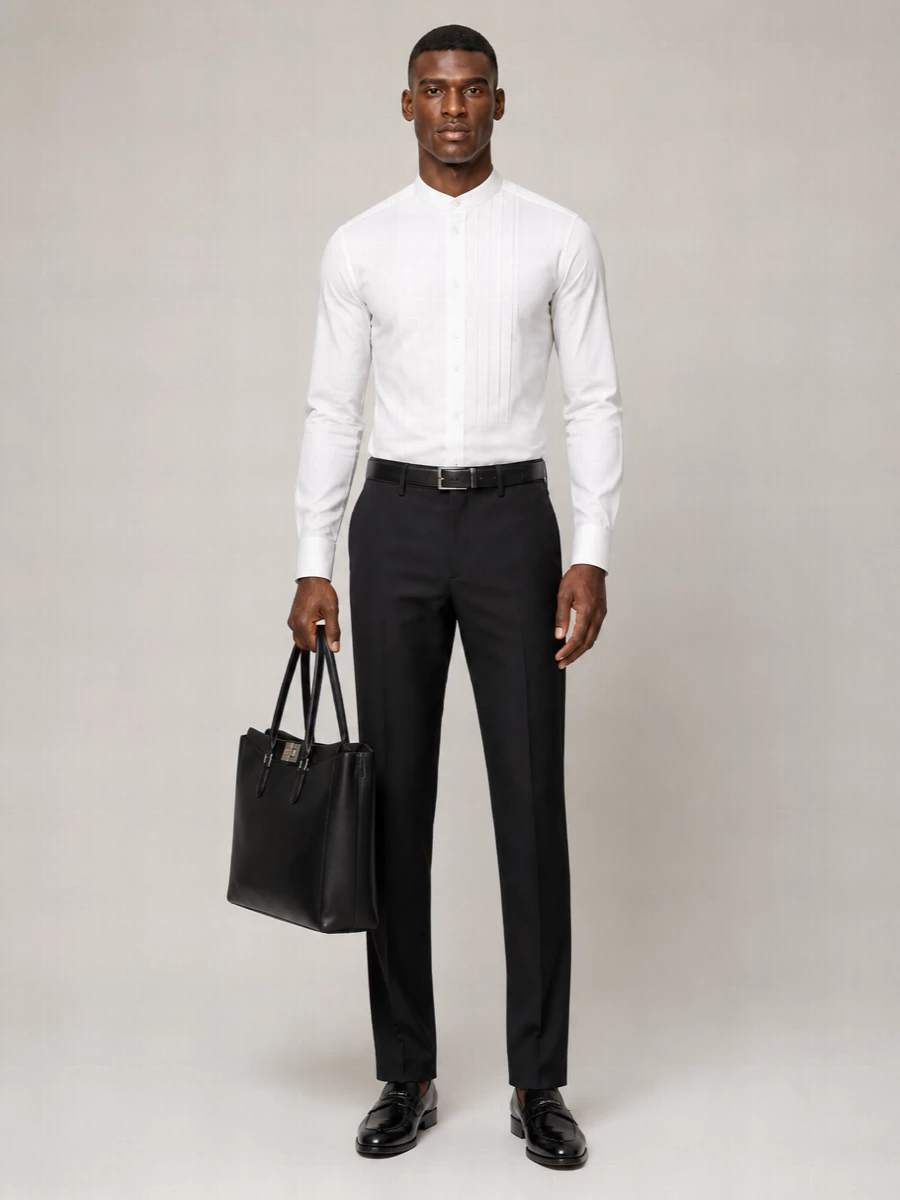 Fendi Mohair Virgin Wool Tailored Trousers