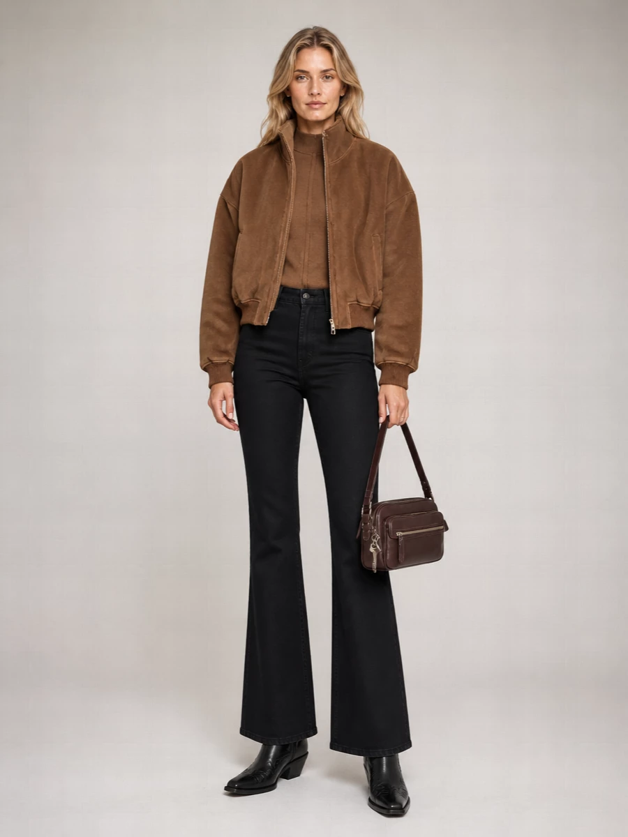 Acne Studios shearling single-breasted coat