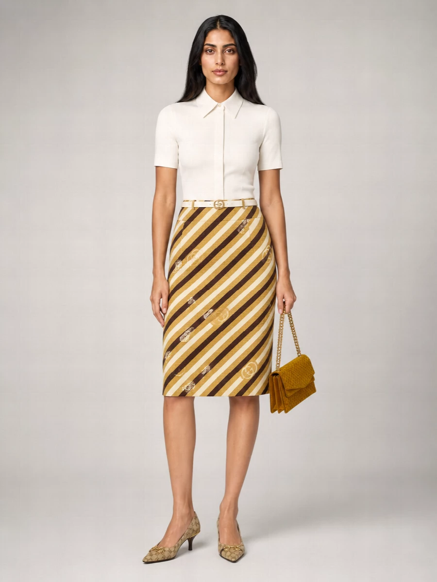 Gucci Logo-Pattern Vittoria Pumps