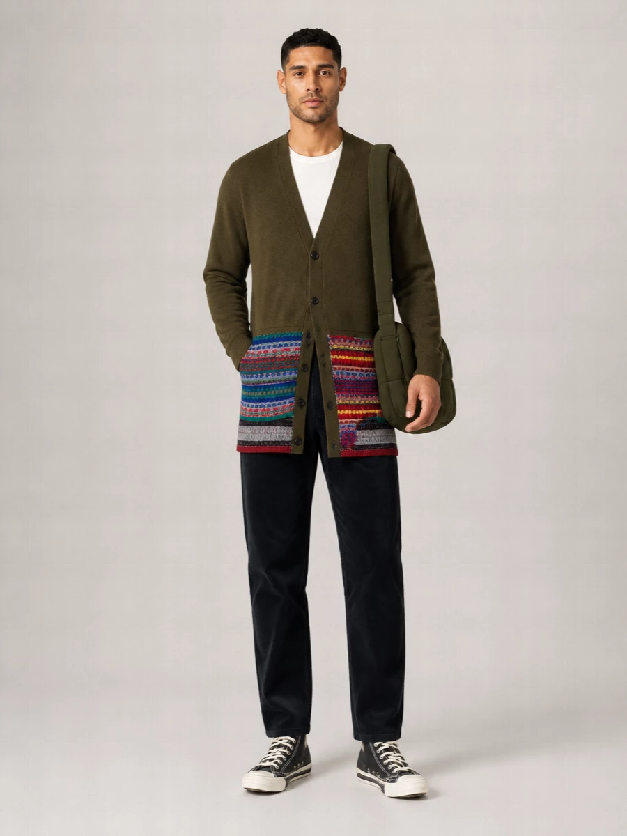 Comme Des Garçons Jacquard Cardigan