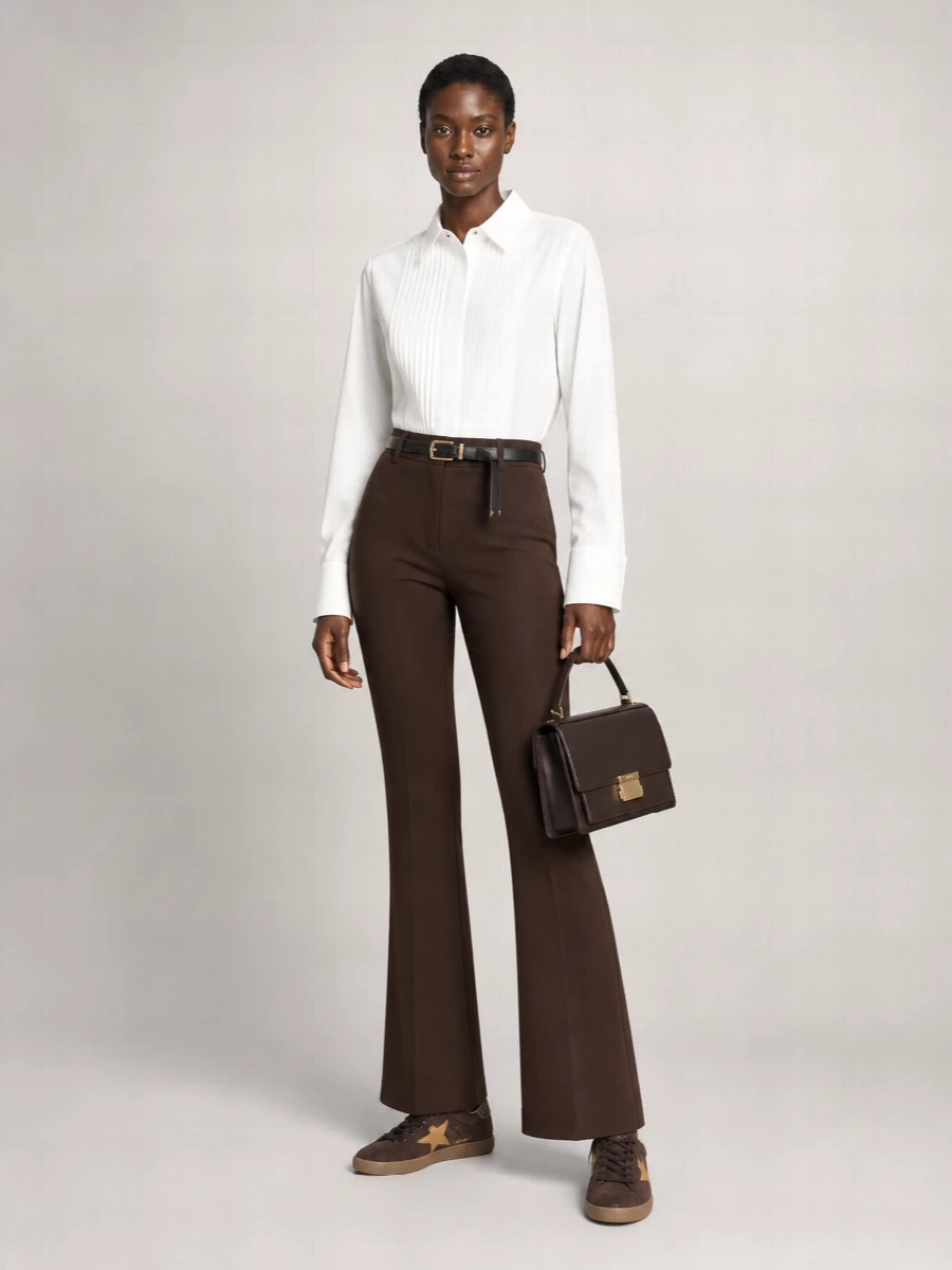 Golden Goose Wool Flared Trousers