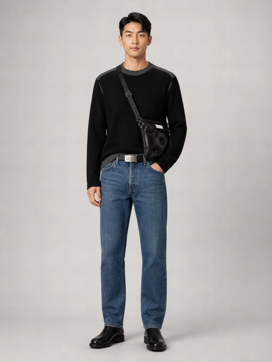 Mm6 Maison Margiela Denim Regular-Fit Straight-Leg Jeans