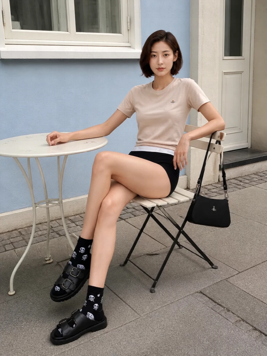 Vivienne westwood boxer shorts beige tee slides