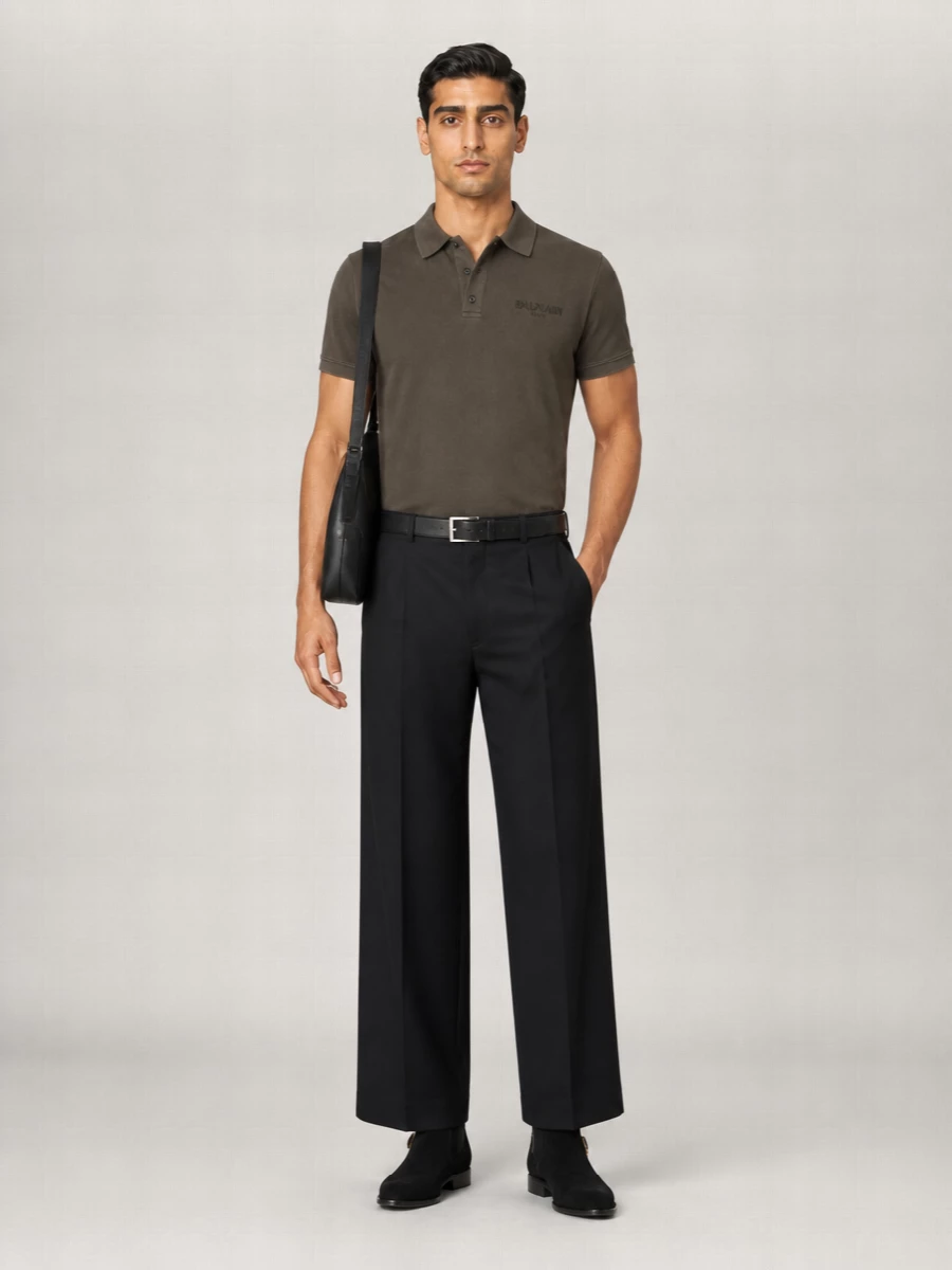Balmain Cotton Short-Sleeve Polo Shirt