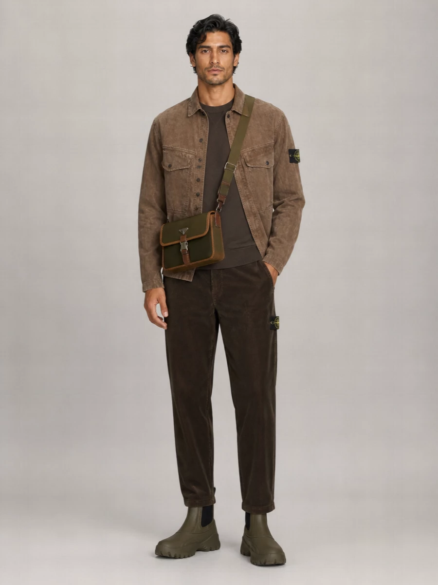Stone Island Ribbed Overshirt