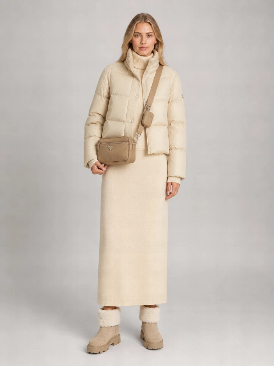 Moncler Down Quilted Hooded Coat
